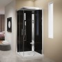 NOVELLINI CABINE MULTIFONCTION CRYSTAL A90 2 PORTES COULISSANTES + 2 FIXES