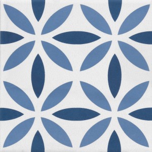 TONALITE AQUAREL DÉCOR ANTARES BLEU 15X15