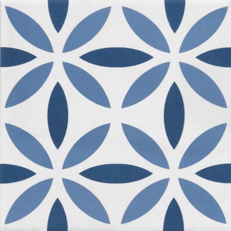 TONALITE AQUAREL DÉCOR ANTARES BLEU 15X15