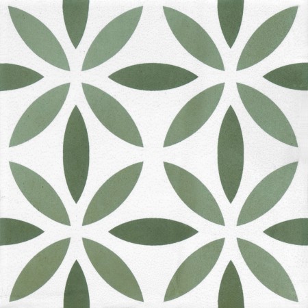 TONALITE AQUAREL DÉCOR ANTARES VERT 15X15