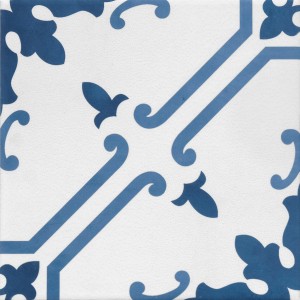 TONALITE AQUAREL DÉCOR ELEKTRA BLEU 15X15