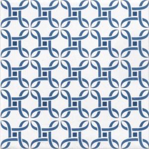 TONALITE AQUAREL DÉCOR MIZAR BLEU 15X15
