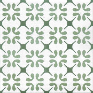 TONALITE AQUAREL DÉCOR POLARIS VERT 15X15