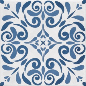 TONALITE AQUAREL DÉCOR VEGA BLEU 15X15
