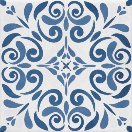 TONALITE AQUAREL DÉCOR VEGA BLEU 15X15
