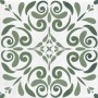 TONALITE AQUAREL DÉCOR STARS VERT 15X15