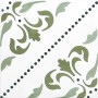 TONALITE AQUAREL DÉCOR STARS VERT 15X15