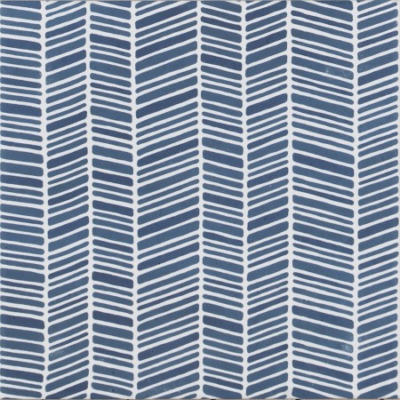 TONALITE AQUAREL DÉCOR STRIPE BLEU MARINE CRÈME 15X15
