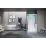 NOVELLINI EON 2P CABINE MULTIFONCTION 1 PORTE COULISSANTE + 1 PANNEAU FIXE LATÉRAL 120X80