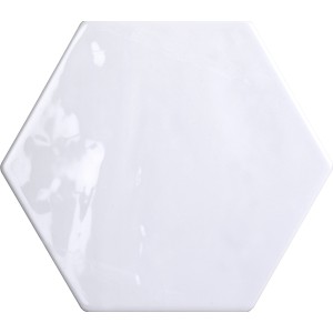 TONALITE EXABRIGHT HEXAGONE BLANC 15,3X17,5