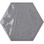 TONALITE EXABRIGHT HEXAGONE GRIS 15,3X17,5