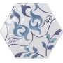 TONALITE EXABRIGHT DÉCOR MIX BLEU ET BLANC 15,3X17,5