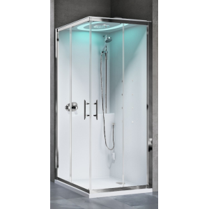 NOVELLINI EON A80 CABINE MULTIFONCTION 2 PORTES COULISSANTES 80X80