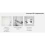 NOVELLINI EON GF90 CABINE MULTIFONCTION 1 PORTE PLIANTE + 1 FIXE LATÉRAL