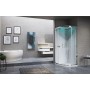 NOVELLINI EON R90 CABINE MULTIFONCTION SEMICIRCOLAIRE 2 PORTES COULISSANTES 90X90