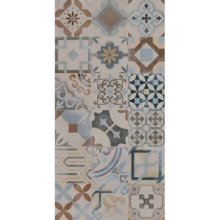 CASTELVETRO CERAMICHE Cementines Mix Sujets Couleur 20x20 10mm