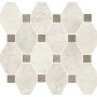 MARINER BOSTON MOSAÏQUE OCTOGONALE BLANCHE SUR MESH 30X34