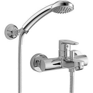 PAFFONI MITIGEUR DE BAIGNOIRE/DOUCHE AVEC DÉVIATEUR ET SUPPORT FIXE