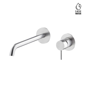 NEWFORM  X-STEEL 316 MITIGEUR LAVABO MURAL SANS DÉCHARGE BEC LONG