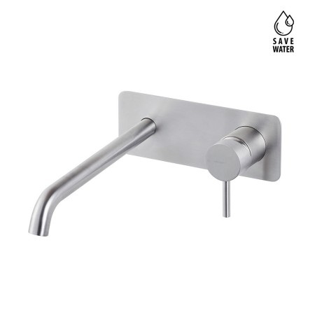 NEWFORM  X-STEEL 316 MITIGEUR MURAL SANS ÉVACUATION PLAQUE SIMPLE BEC LONG