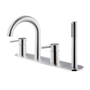 NEWFORM  X-STEEL 316 GROUPE BORD DE BAIGNOIRE AVEC PLAQUE