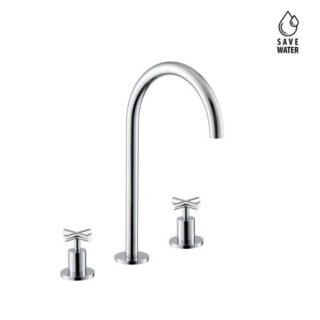 NEWFORM  BLINK GROUPE LAVABO 3 TROUS S/ÉVACUATION BEC ÉLEVÉ