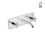 NEWFORM BLINK GROUPE LAVABO 3 TROUS MURAL S/ÉVACUATION PLAQUE SIMPLE
