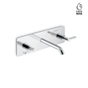NEWFORM BLINK CHIC GROUPE LAVABO 3 TROUS MURAL S/ÉVACUATION PLAQUE