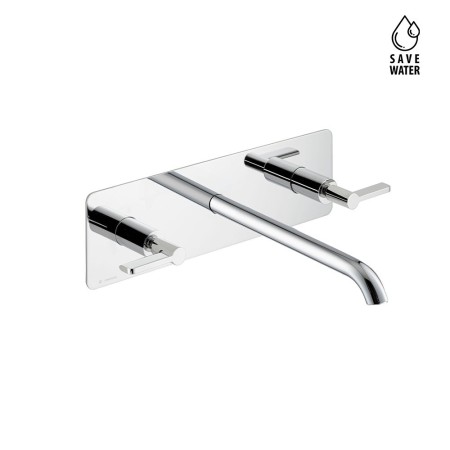 NEWFORM  BLINK CHIC GROUPE LAVABO 3 TROUS MURALS S/VIDANGE PLAQUE BEC LONG