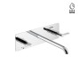 NEWFORM  BLINK CHIC GROUPE LAVABO 3 TROUS MURALS S/VIDANGE PLAQUE BEC LONG