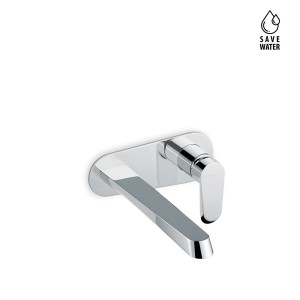 NEWFORM  NIO GROUPE MITIGEUR DE LAVABO MURAL SANS ÉVACUATION AVEC PLATEAU