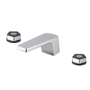 NEWFORM PARK L.E. MITIGEUR DE LAVABO 3 TROUS AVEC ÉVACUATION BEC BAS