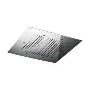 AQUAELITE TECHNO DOUCHE À EFFET PLUIE ENCASTRÉE À PLAFOND 500X500MM