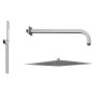 AQUAELITE KIT TECHNIQUE DE DOUCHE SOFFIONE 300X300MM AVEC ENSEMBLE DE DOUCHE QUADRO