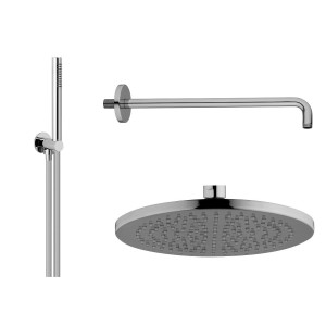 AQUAELITE KIT DE DOUCHE SOFFIONE Ø 250MM ABS C/ENSEMBLE DE DOUCHE RONDE ABS