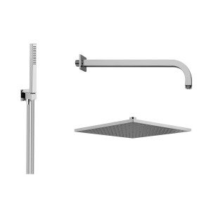 AQUAELITE KIT DE TECHNIQUE SOFFIONE DOCCIA 250X250MM C/SET DOCCIA QUADRO