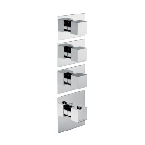 NEWFORM  NEWFORM MITIGEUR THERMOSTATIQUE MULTI-UTILISATION POUR DOUCHE ENCASTRÉE 3 SORTIES