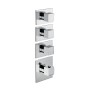 NEWFORM  NEWFORM MITIGEUR THERMOSTATIQUE MULTI-UTILISATION POUR DOUCHE ENCASTRÉE 3 SORTIES