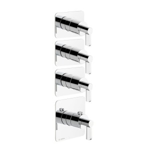 NEWFORM  BLINK CHIC MITIGEUR THERMOSTATIQUE MULTIUSAGE POUR DOUCHE ENCASTRÉE 3 SORTIES