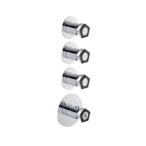 NEWFORM PARK L.E. MITIGEUR THERMOSTATIQUE MULTIUSAGE DOUCHE ENCASTRÉ 3 SORTIES
