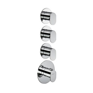 NEWFORM  LINFA II MITIGEUR THERMOSTATIQUE MULTI-UTILISATEUR DOUCHE ENCASTRÉ 3 SORTIES