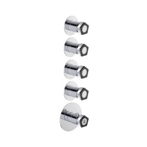 NEWFORM PARK L.E. MITIGEUR THERMOSTATIQUE MULTI-UTILISATEUR ENCASTRÉ DOUCHE 4 SORTIES