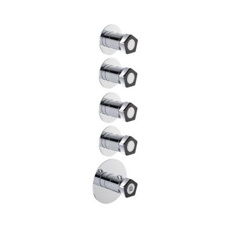 NEWFORM PARK L.E. MITIGEUR THERMOSTATIQUE MULTI-UTILISATEUR ENCASTRÉ DOUCHE 4 SORTIES