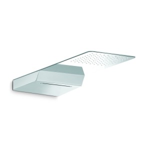 NEWFORM NEWFORM POOLE DE DOUCHE MURAL EN ACIER AVEC PULVERISATION EN PLUIE ET CASCADE