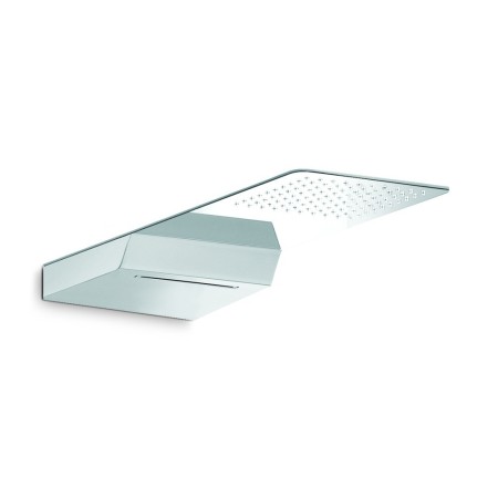 NEWFORM NEWFORM POOLE DE DOUCHE MURAL EN ACIER AVEC PULVERISATION EN PLUIE ET CASCADE