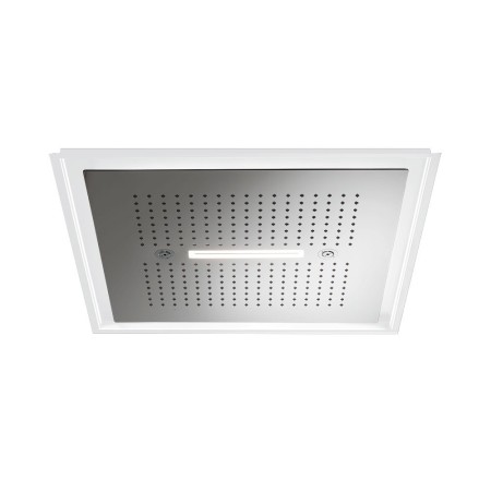 NEWFORM NEWFORM SOFFIONE QUADRO AD INCASSO 500X500 MM MULTIFONCTION C/ÉCLAIRAGE MULTICOLORE AUTOMATIQUE