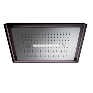 NEWFORM NEWFORM SOFFIONE QUADRO AD INCASSO 500X500 MM MULTIFONCTION C/LED