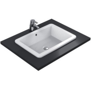 IDEAL STANDARD LAVABO RECTANGULAIRE ENCASTRÉ À POSER 595X440