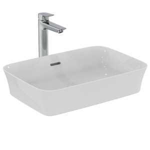 IDEAL STANDARD LAVABO ULTRASLIM RECTANGULAIRE 550X380 MM À ENCASTRER AVEC TROU DE DÉBORDEMENT