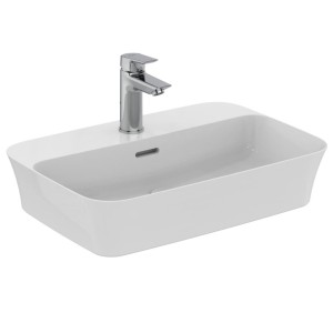 IDEAL STANDARD LAVABO ULTRASLIM RECTANGULAIRE 550X380 MM À ENCASTRER AVEC TROU DE DÉBORDEMENT